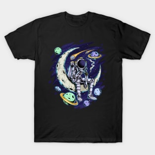 Astronaut Chill In The Space T-Shirt